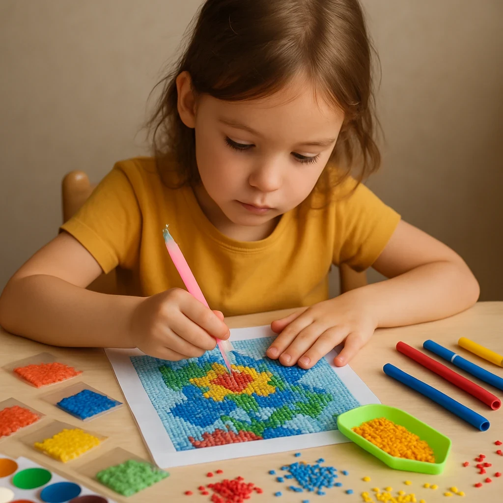 Czy haft diamentowy to dobra rozrywka dla dzieci?